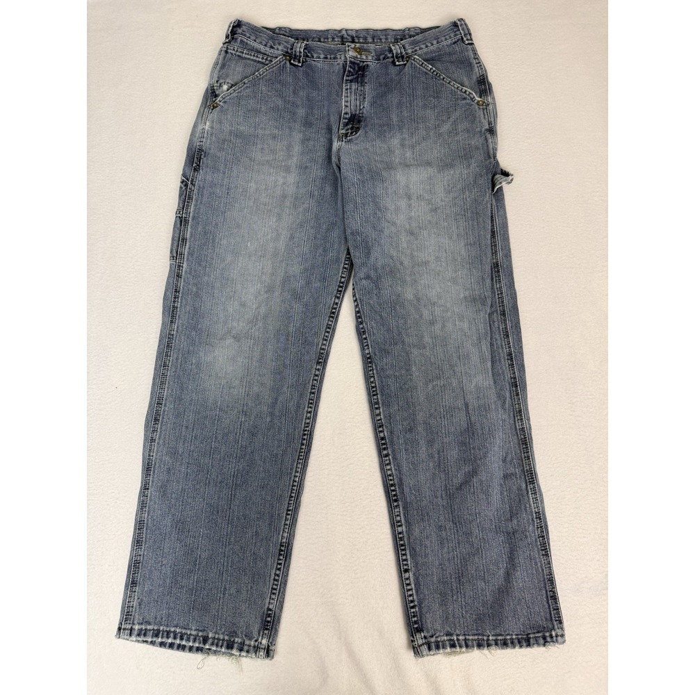 Lee Dungarees Carpenter Jeans Mens‎ 36x31 Blue Denim Loose Fit Work Wear Y2K